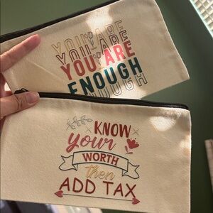 Makeup pouch/ pencil case NEW 2pcs